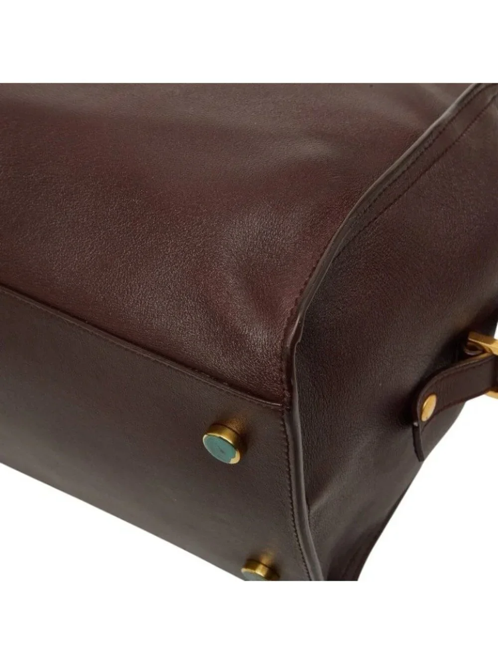 ★SOLD★ Saint Laurent Cabas Handbag Brown Leather - Picture 6 of 10